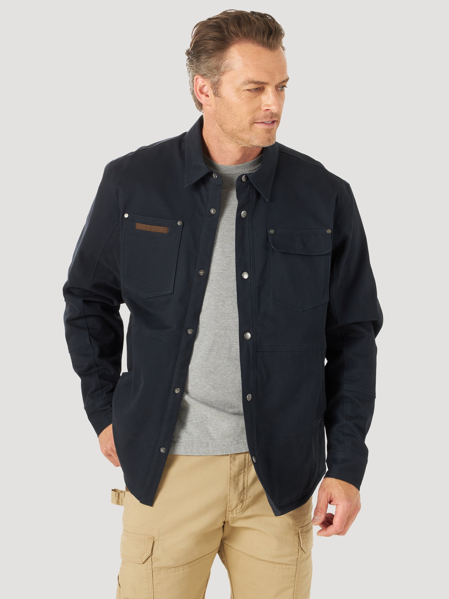 Wrangler 3W195 RIGGS WORKWEAR® Twill Shirt Work Jacket - Tough Layers