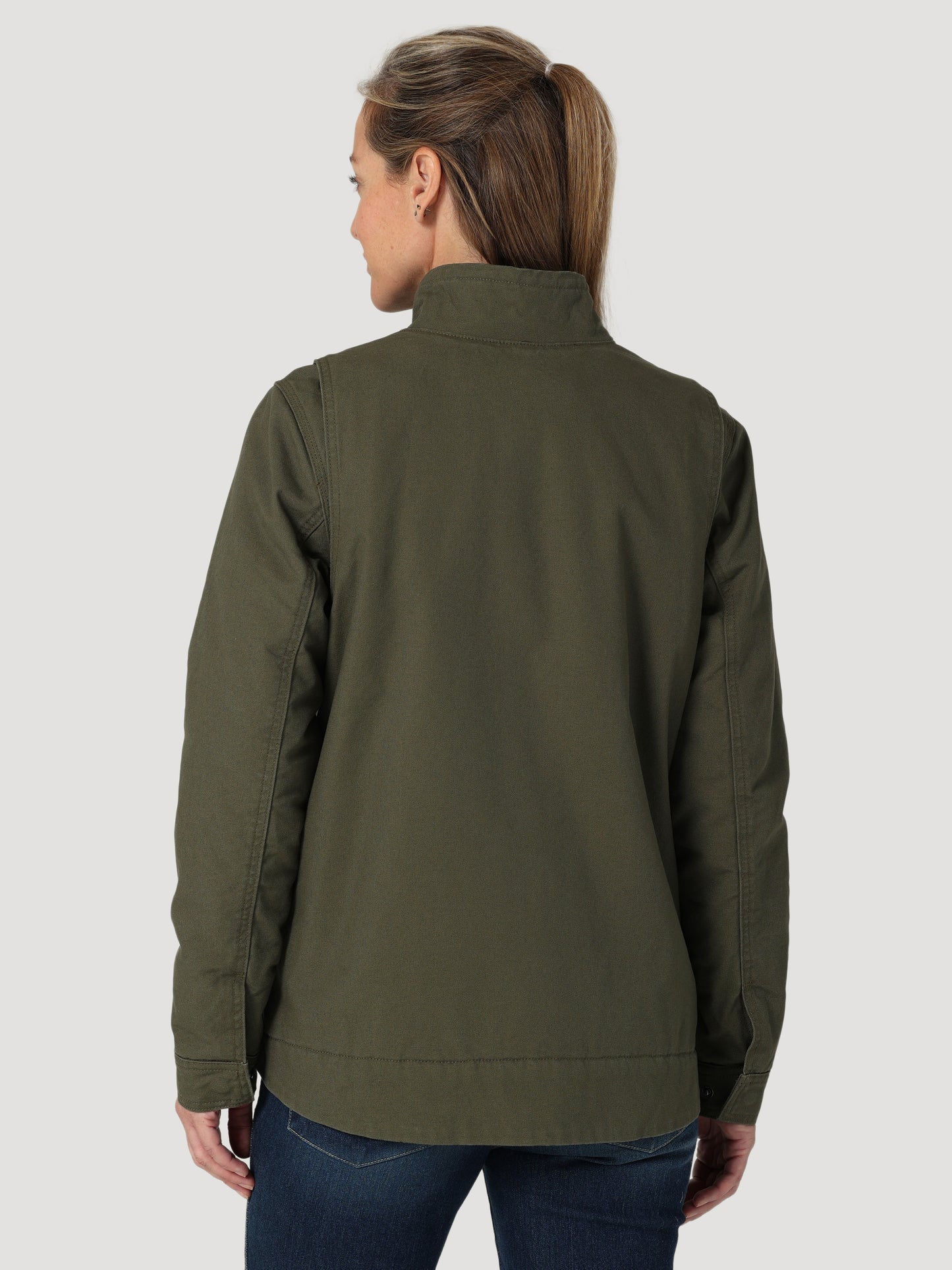 Wrangler 112318476 Riggs Workwear® Womens Sherpa Lined Canvas Jacket