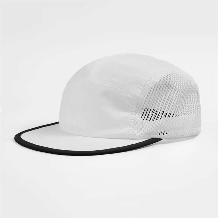 Water Repellent 5 Panel Nylon Mesh Camper Hat