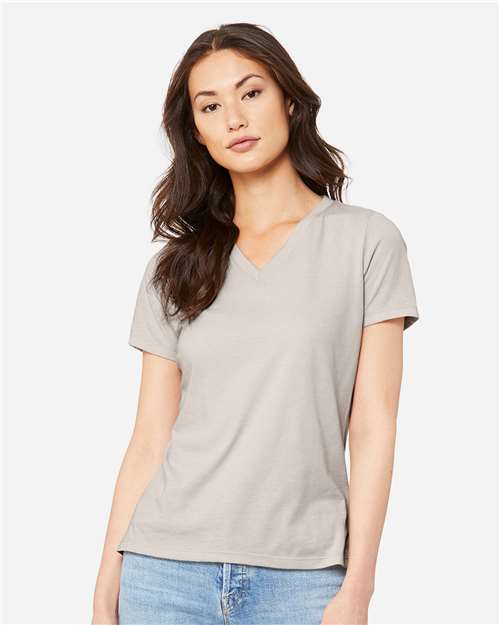 BELLA + CANVAS - 6405CVC - Women's Relaxed Heather CVC V-Neck Tee