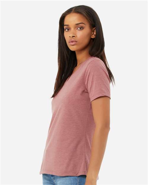 BELLA + CANVAS - 6405CVC - Women's Relaxed Heather CVC V-Neck Tee