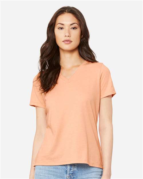 BELLA + CANVAS - 6405CVC - Women's Relaxed Heather CVC V-Neck Tee