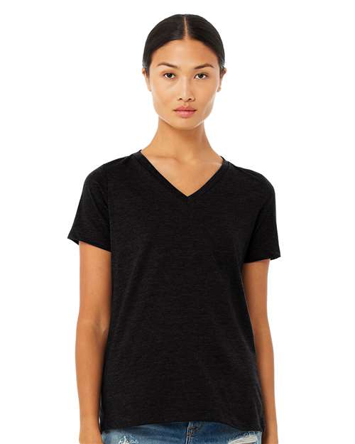 BELLA + CANVAS - 6405CVC - Women's Relaxed Heather CVC V-Neck Tee