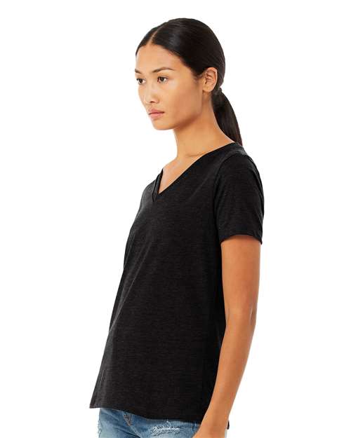 BELLA + CANVAS - 6405CVC - Women's Relaxed Heather CVC V-Neck Tee