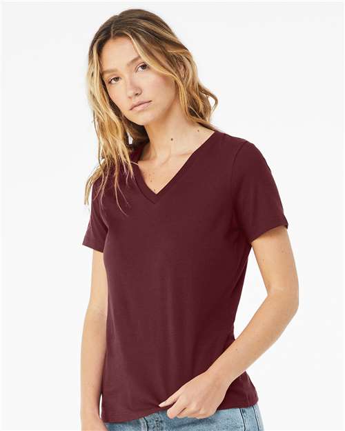 BELLA + CANVAS - 6405 - Women’s Relaxed Jersey V-Neck Tee