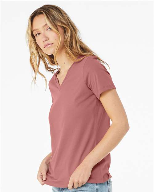 BELLA + CANVAS - 6405 - Women’s Relaxed Jersey V-Neck Tee