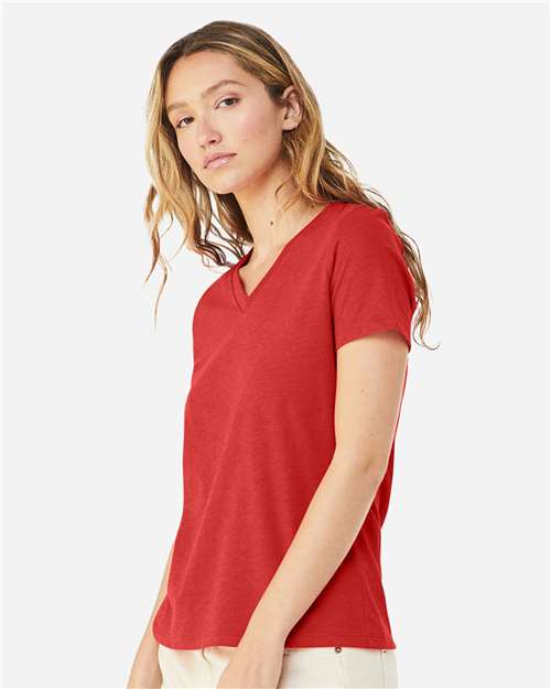 BELLA + CANVAS - 6405CVC - Women's Relaxed Heather CVC V-Neck Tee