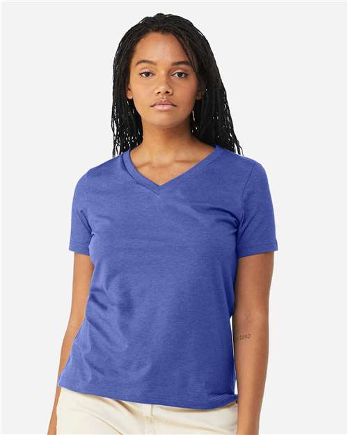 BELLA + CANVAS - 6405CVC - Women's Relaxed Heather CVC V-Neck Tee