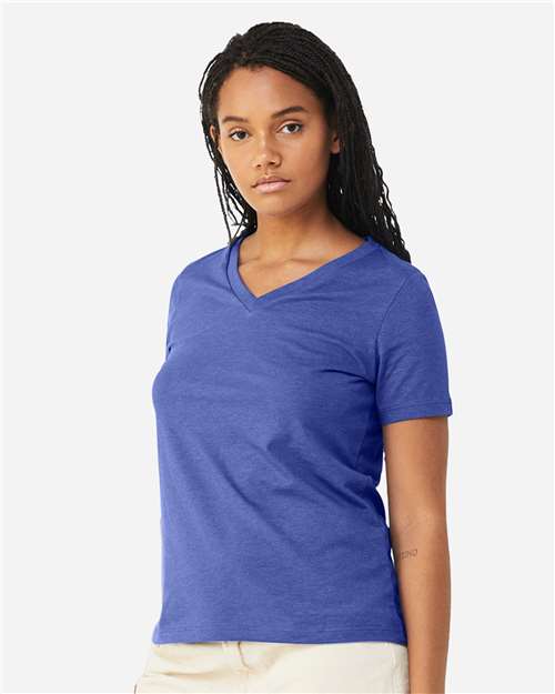 BELLA + CANVAS - 6405CVC - Women's Relaxed Heather CVC V-Neck Tee