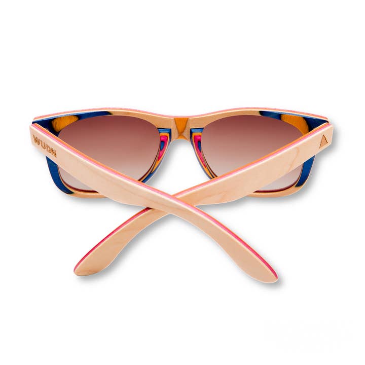 Wholesale Recycled Skatedeck Sunglasses - Kickflip Natural