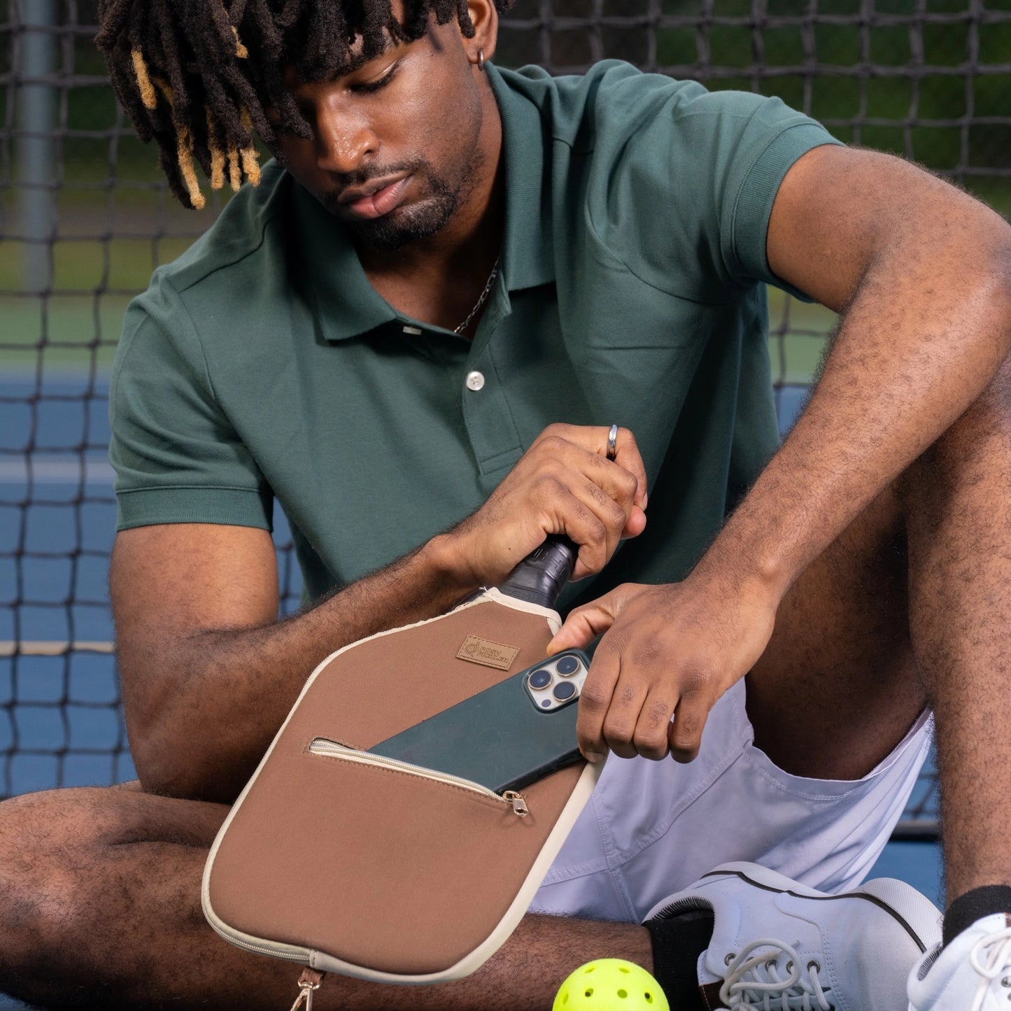 Posh Pickleball Paddle Cover w/ Strap, Storage & Clip