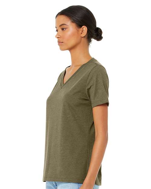 BELLA + CANVAS - 6405CVC - Women's Relaxed Heather CVC V-Neck Tee