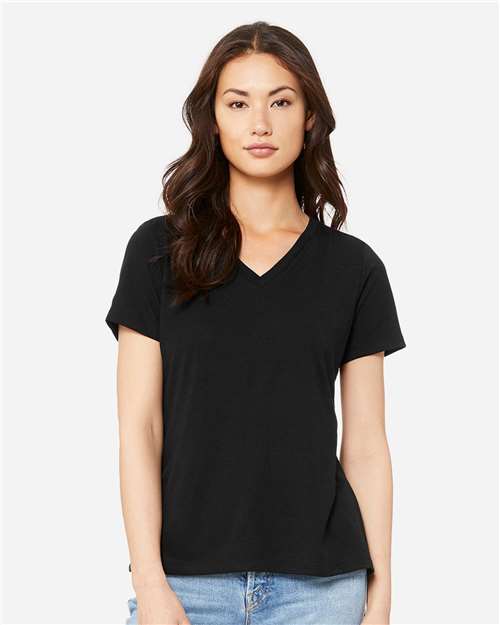 BELLA + CANVAS - 6415 - Women's Relaxed Triblend Short Sleeve V-Neck Tee