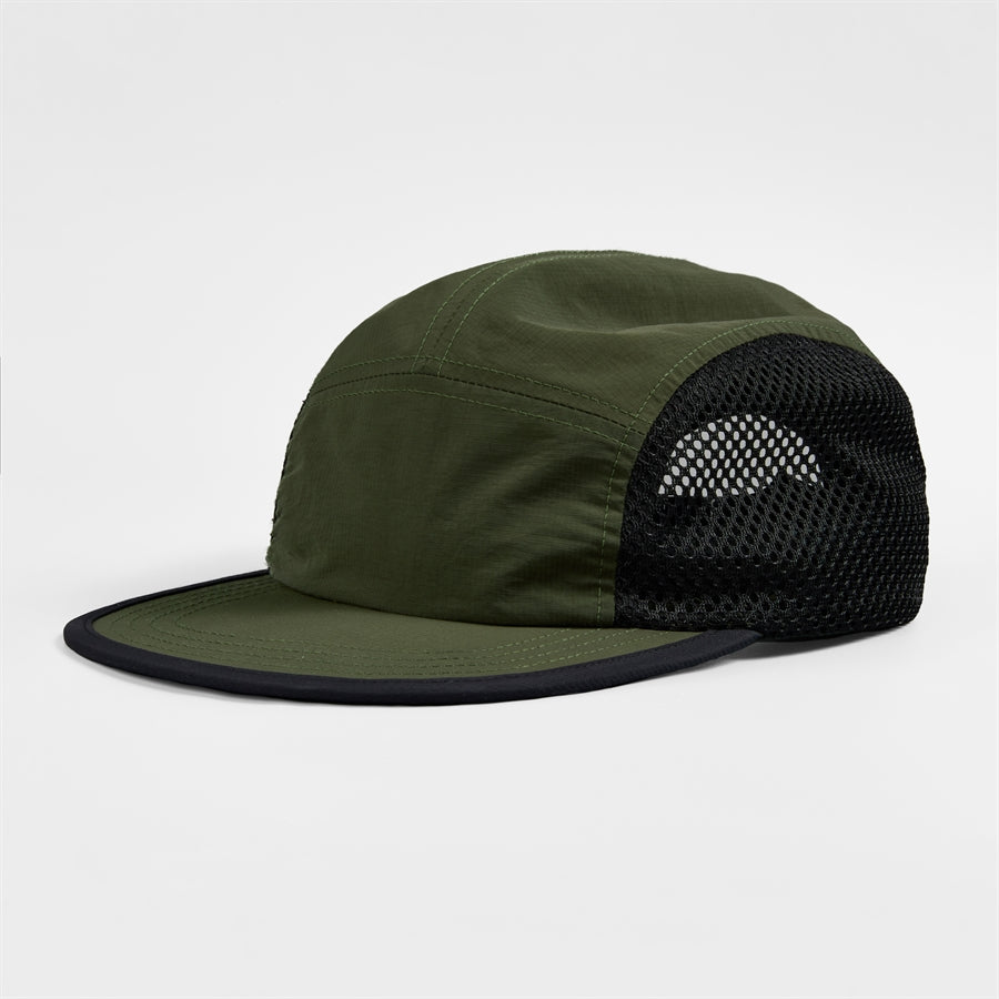 Blank Water Repellent 5 Panel Nylon Mesh Camper Hat - 5209