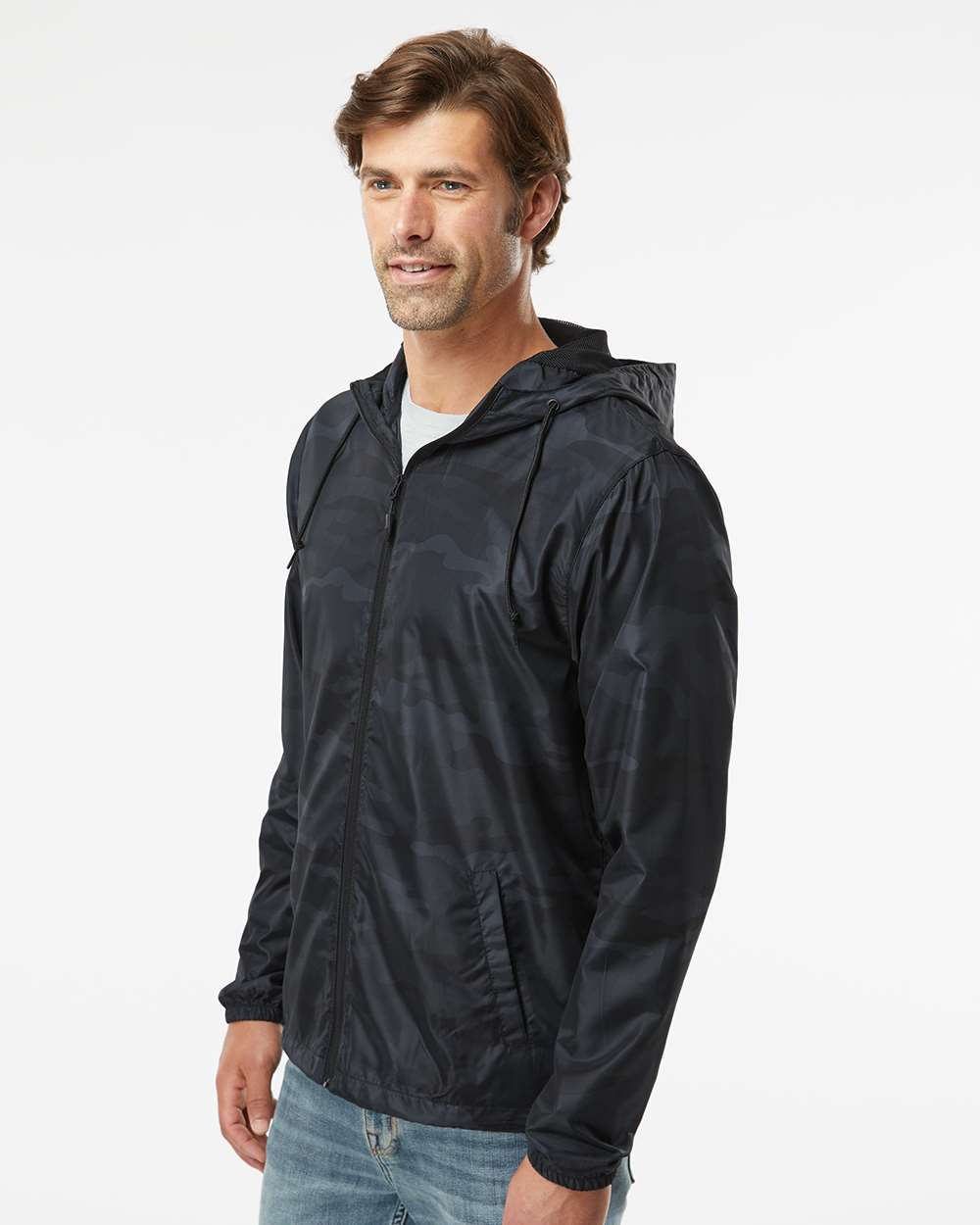 Men's Lightweight Windbreaker Full-Zip Jacket - EXP54LWZ