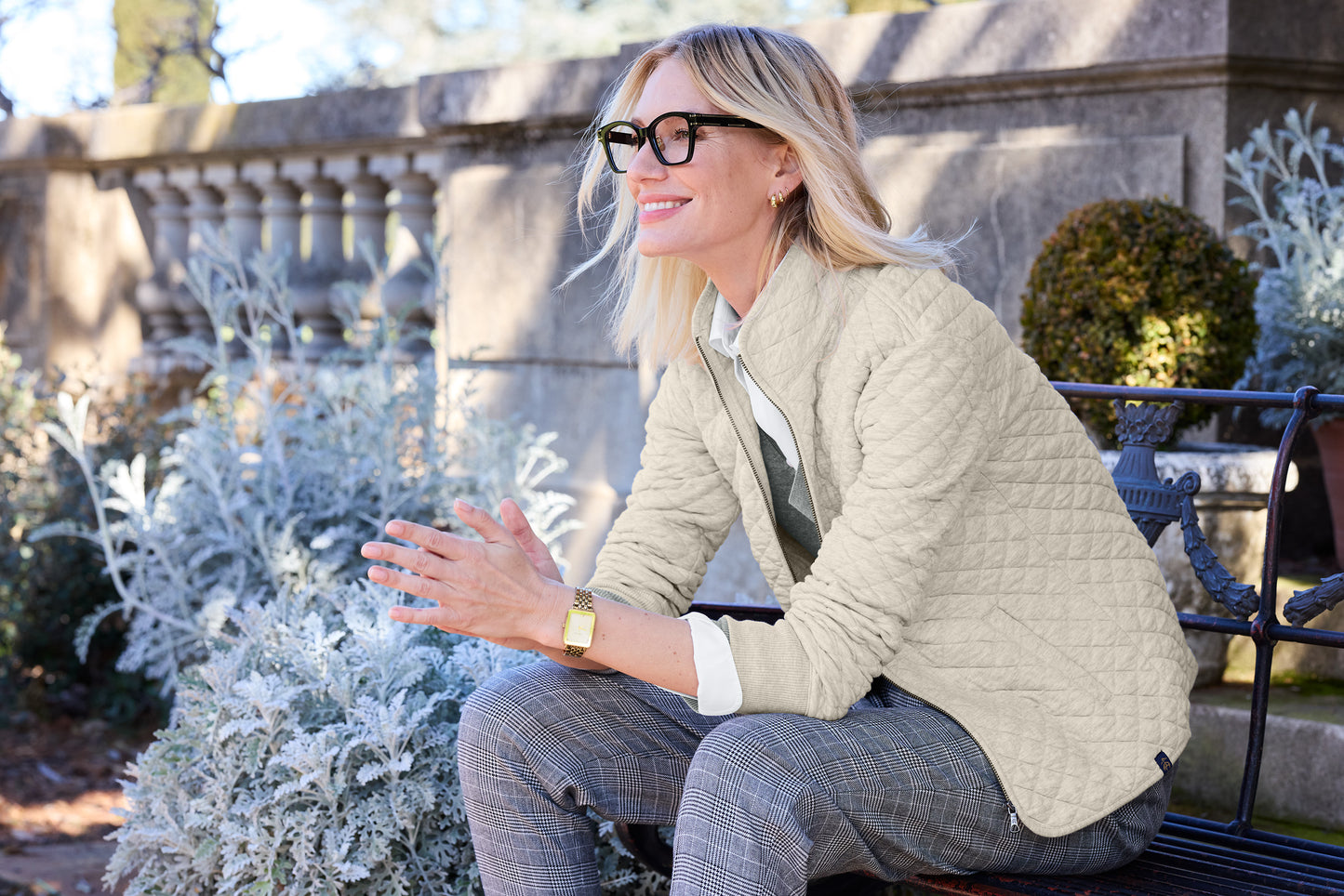 Brooks Brothers® Women’s Diamond Quilt Full-Zip