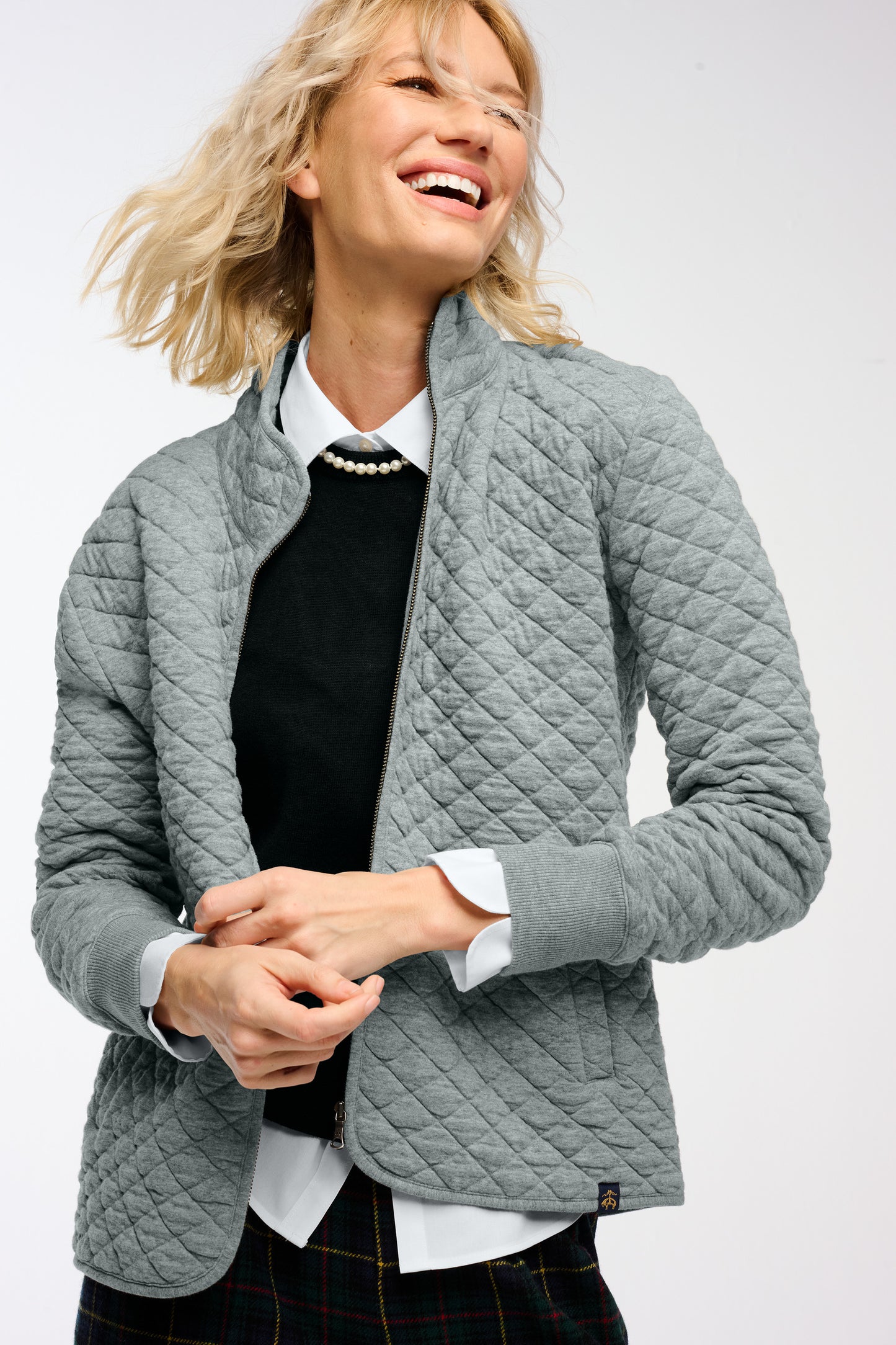 Brooks Brothers® Women’s Diamond Quilt Full-Zip