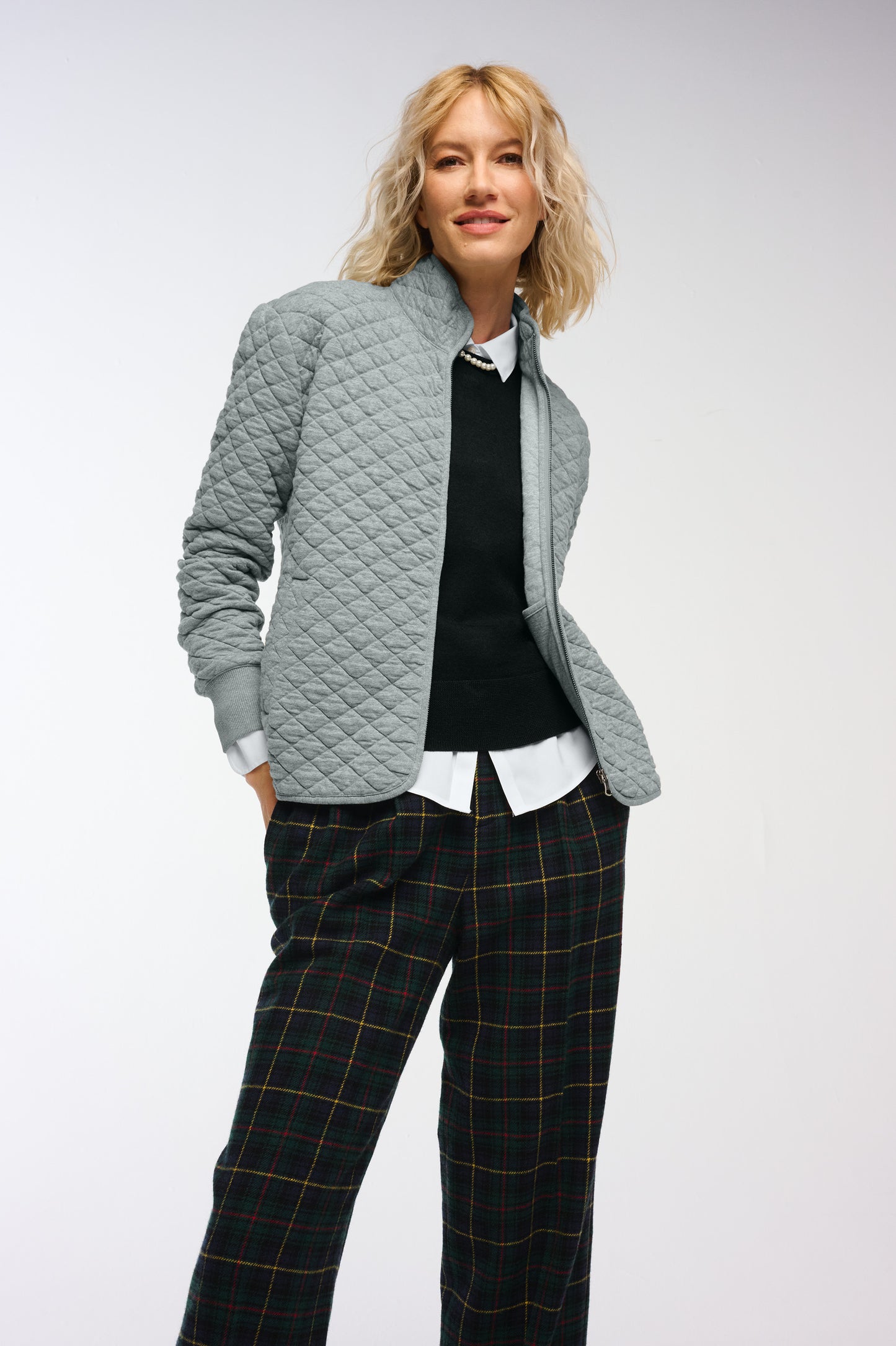 Brooks Brothers® Women’s Diamond Quilt Full-Zip