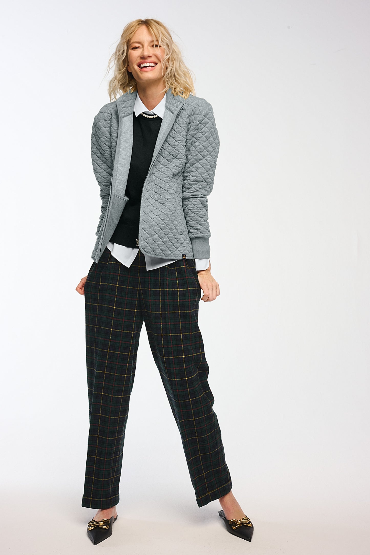 Brooks Brothers® Women’s Diamond Quilt Full-Zip