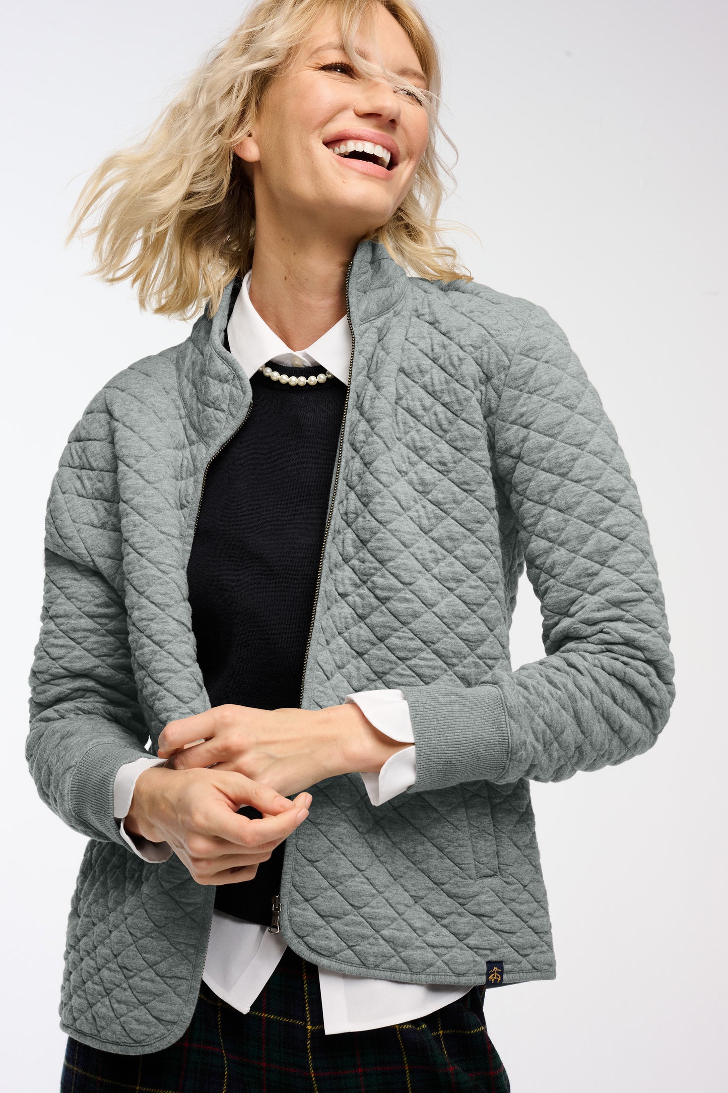 Brooks Brothers® Women’s Diamond Quilt Full-Zip