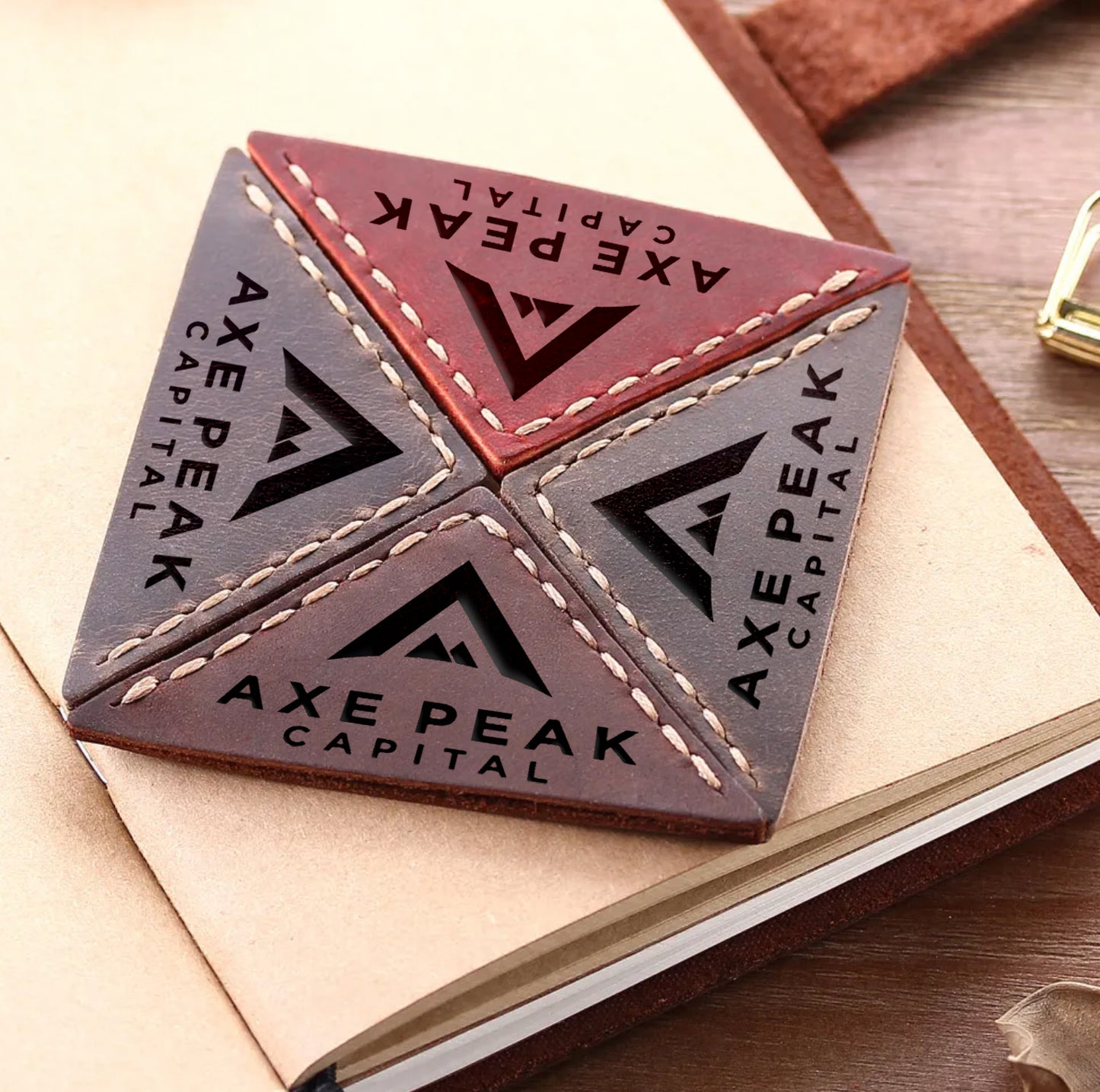Leather Corner Bookmark