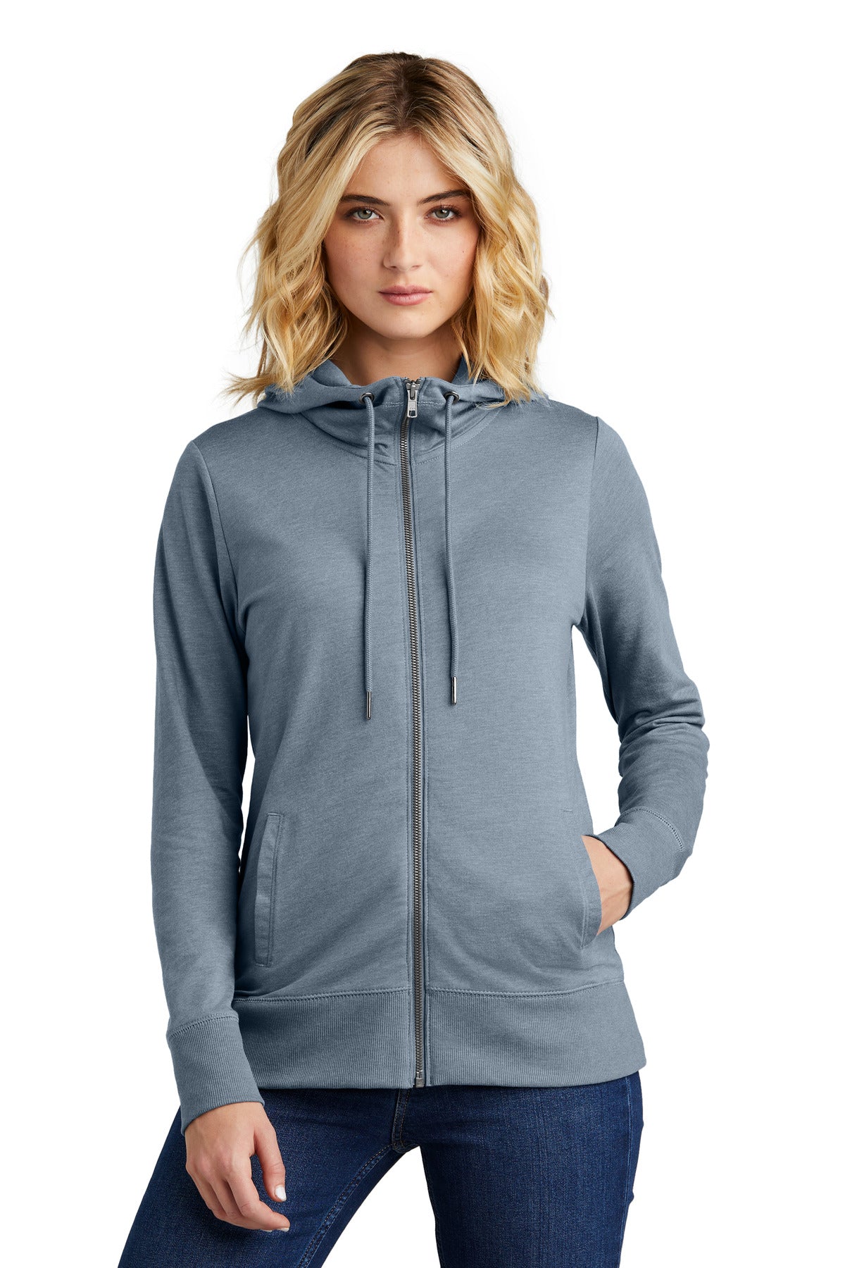 District - Women's Featherweight French Terry Full-Zip Hoodie DT673
