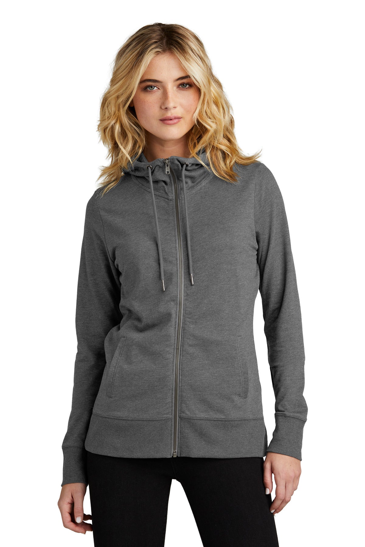 District - Women's Featherweight French Terry Full-Zip Hoodie DT673