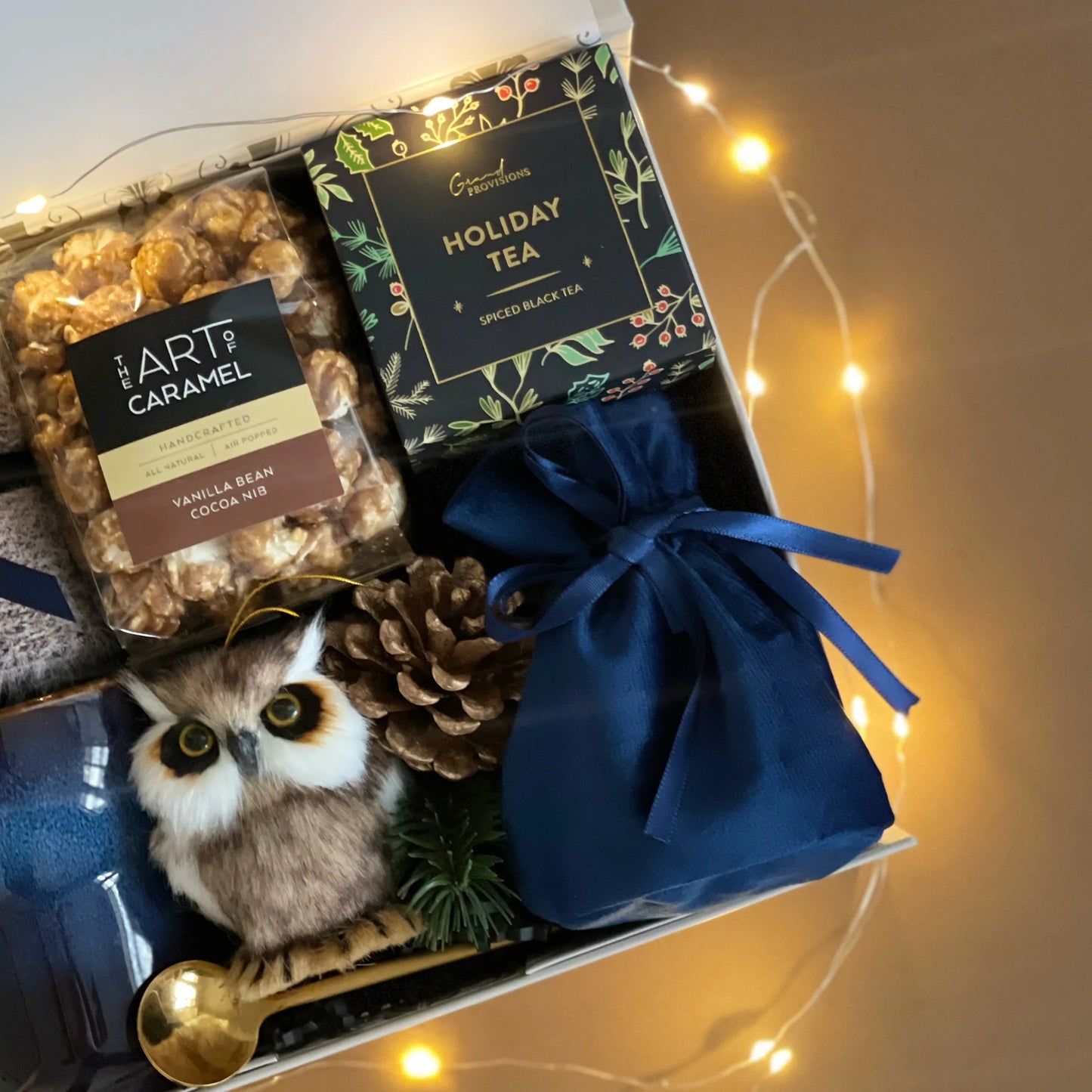 Holiday Gift Basket with Cozy Socks & Seasonal Delights