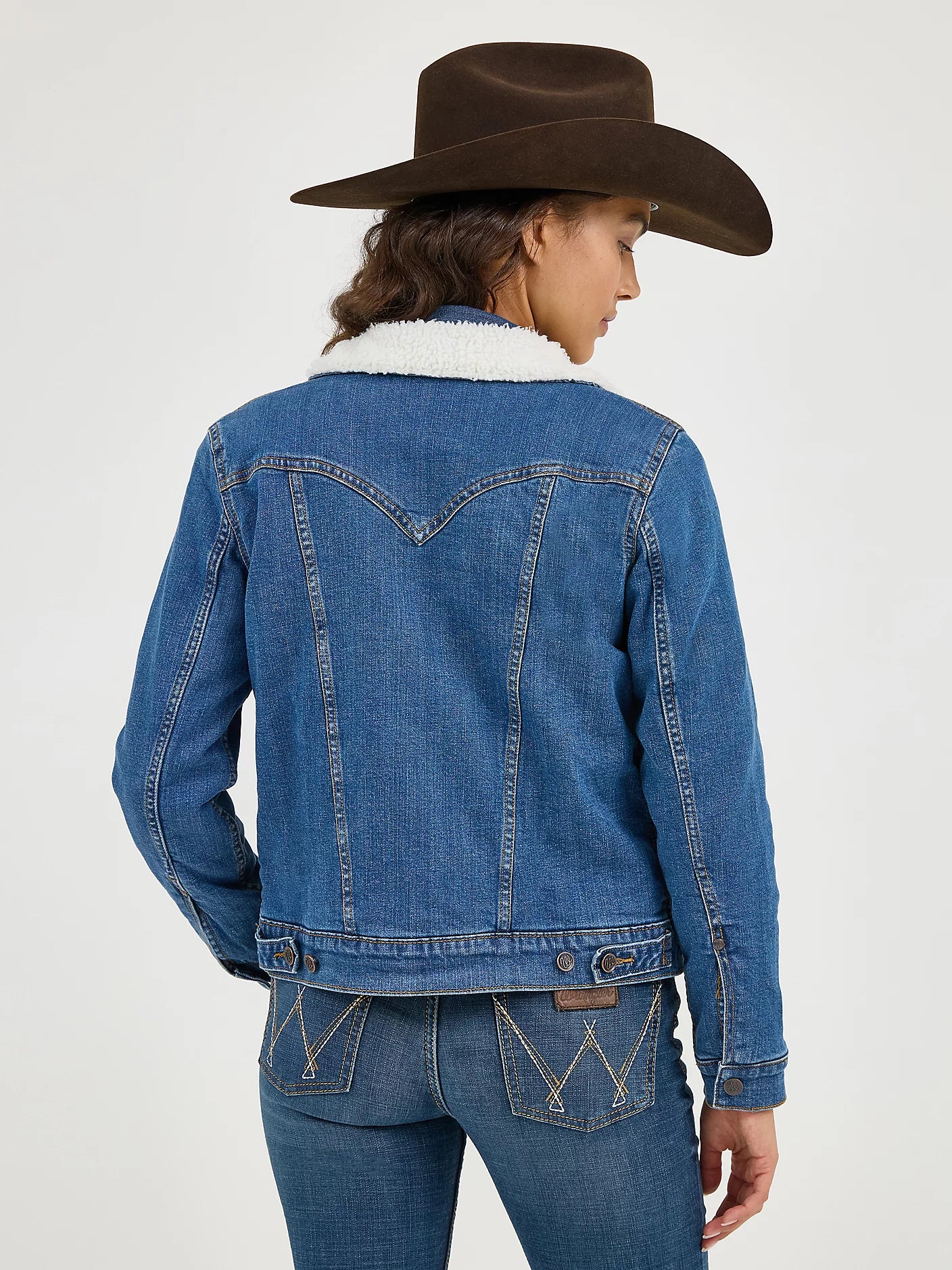 Wrangler - Women's Sherpa Lined Denim Jacket