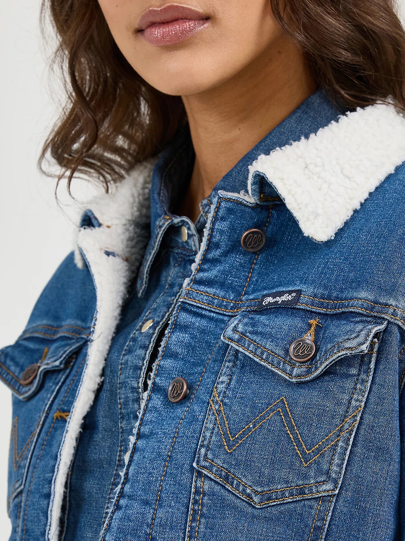 Wrangler - Women's Sherpa Lined Denim Jacket