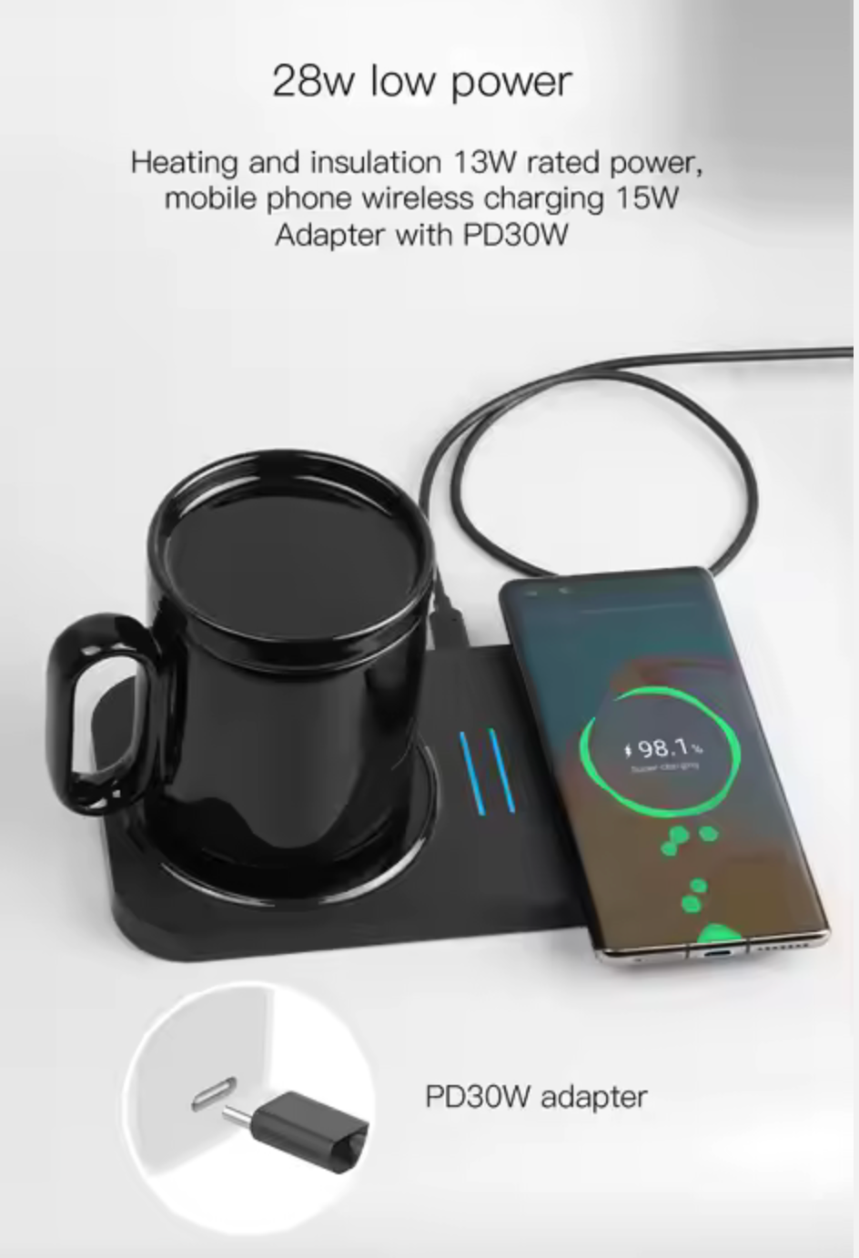Mug Warmer & 4 in 1 Wireless Charger