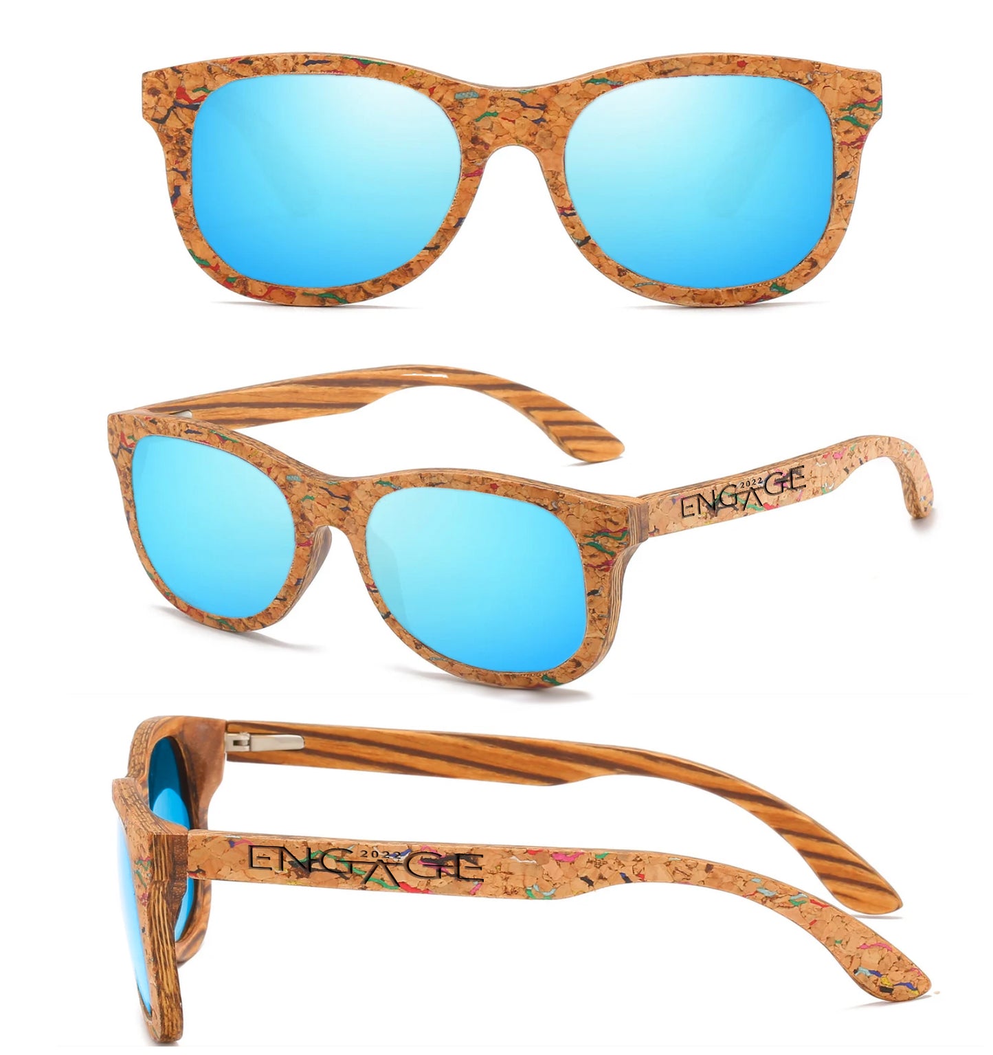 CORKEN - Cork Layered Wood Sunglasses
