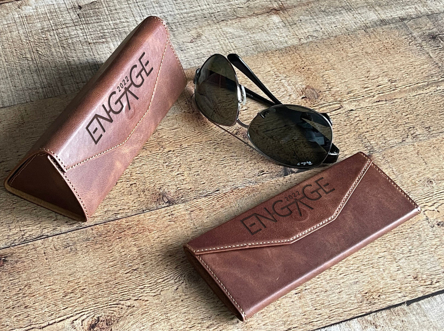 FOLDY - Leather Foldable Sunglasses Case