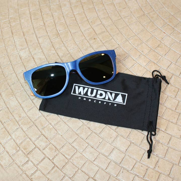 Wholesale Recycled Skatedeck Sunglasses - Escalator Blue