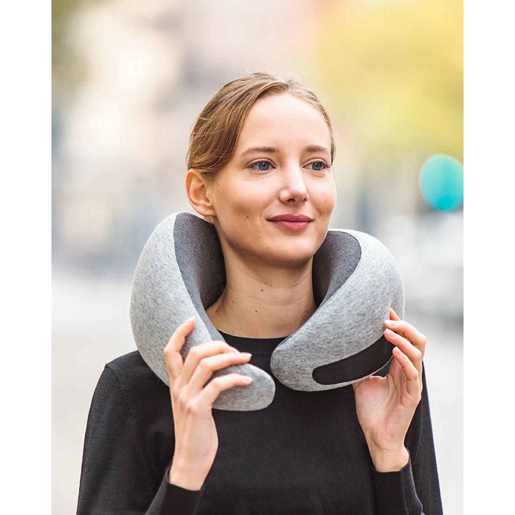 Ostrichpillow Go Neck Pillow - Midnight/Grey
