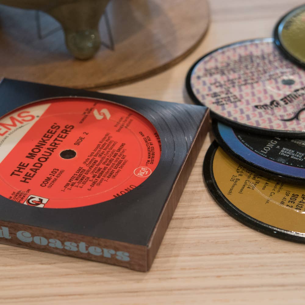 Wholesale Vinyl Record Label Coasters (Set of 6)