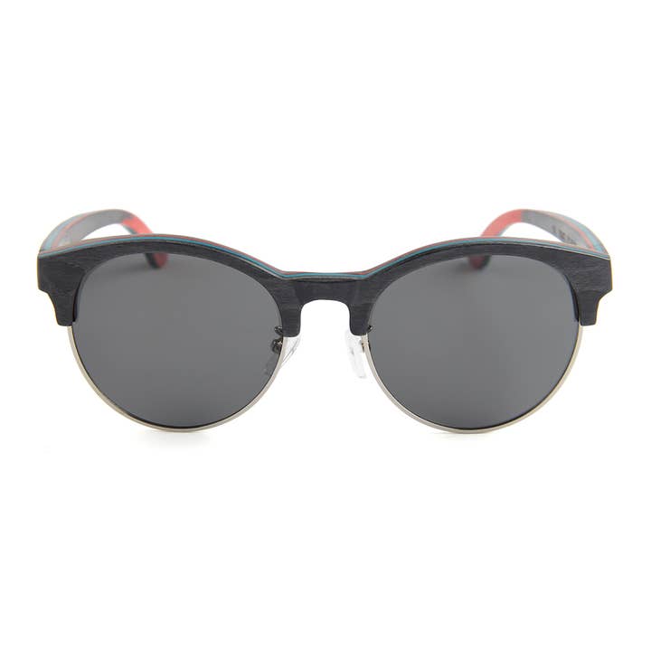 Wholesale Recycled Skatedeck 1/2 Wood, Handrail Sunglasses (2 Models)