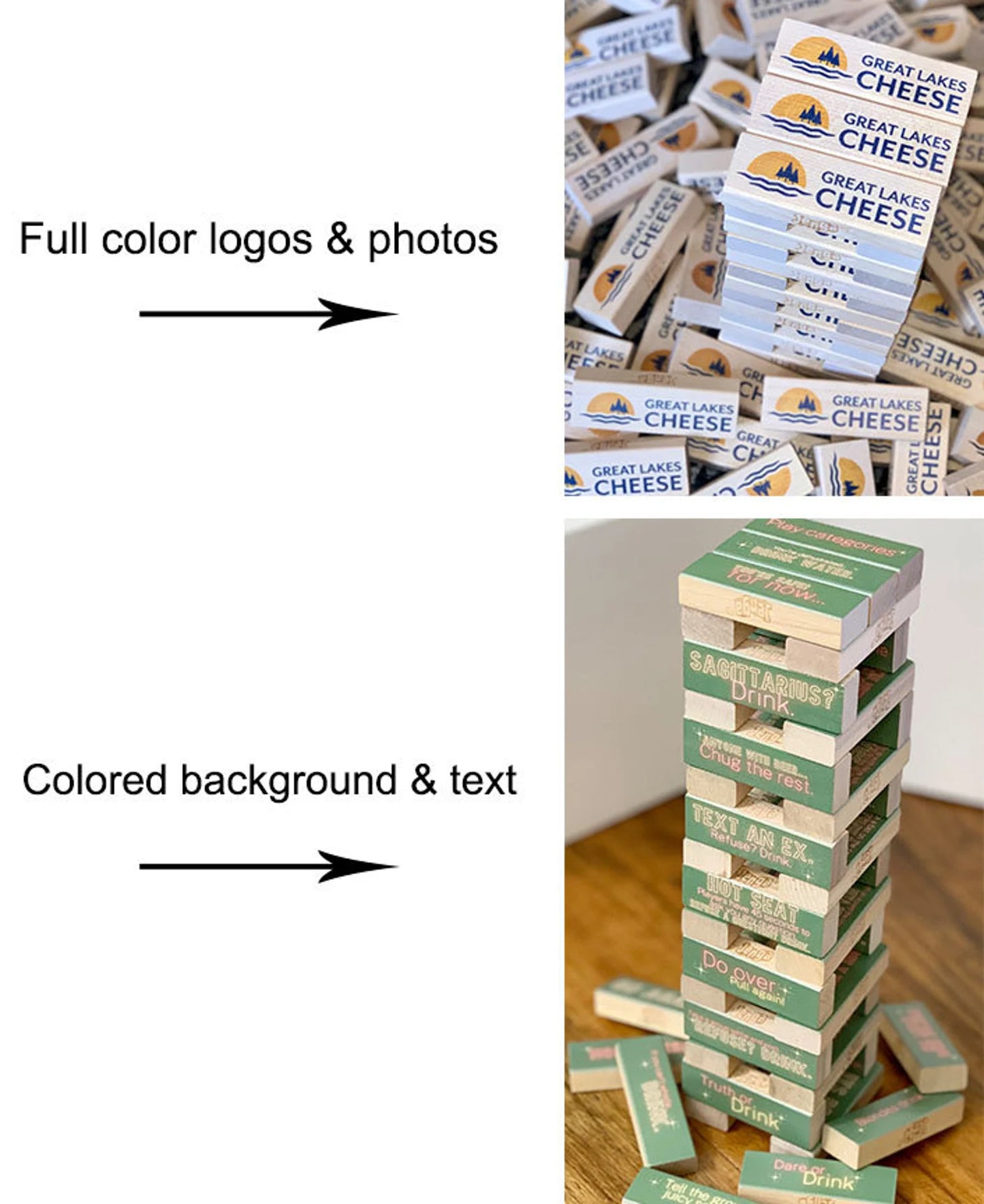 Custom Wood Jenga Game