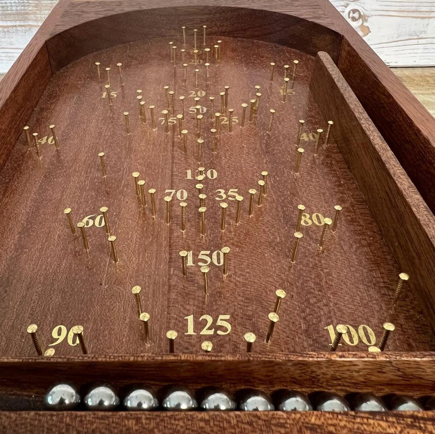 Vintage Style Tabletop Wooden Pinball Game