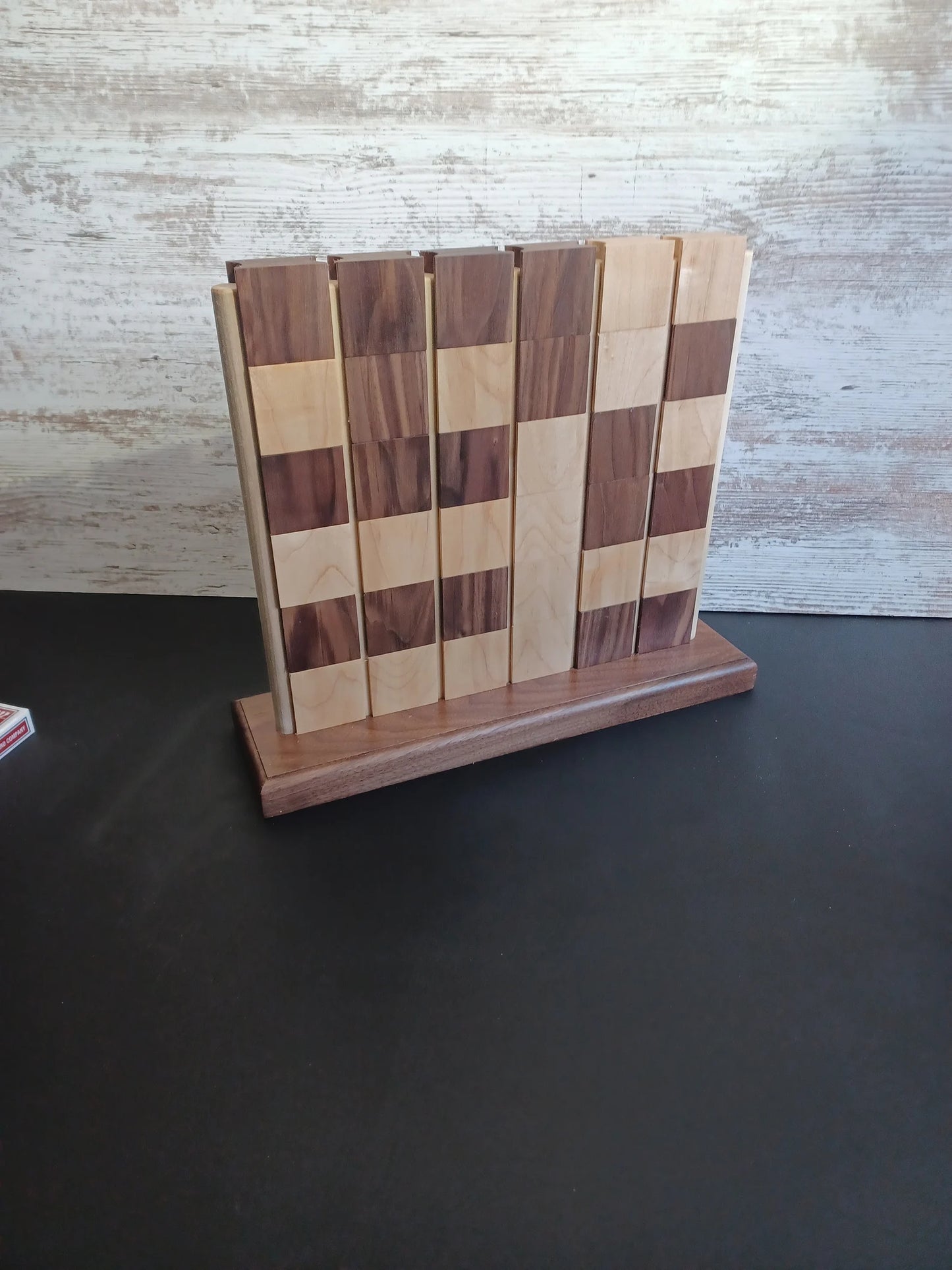 Handcrafted Hardwood Connect Four Game