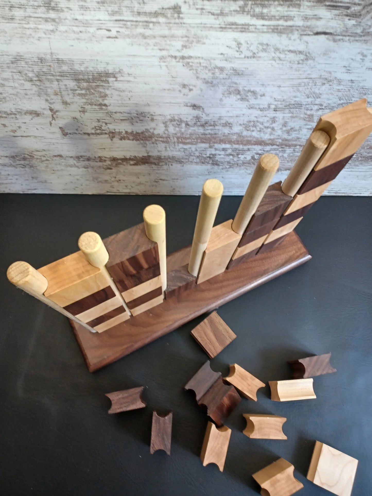 Handcrafted Hardwood Connect Four Game