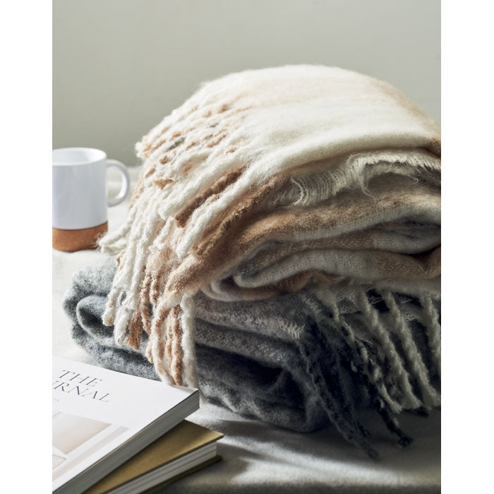 QUET - Chequered mohair blanket