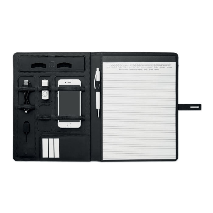 SMARTFOLDER - A4 folder w/wireless charger5W