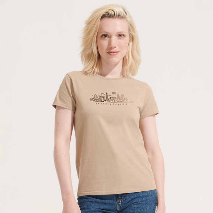 PIONEER - Women's Round-Neck Fitted Jersey T-Shirt