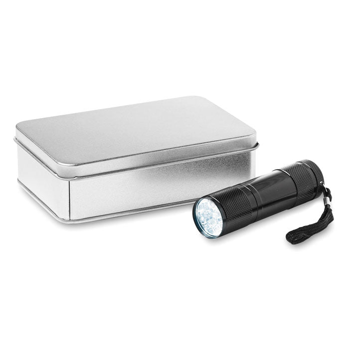 LED PLUS - LED torch in tin box