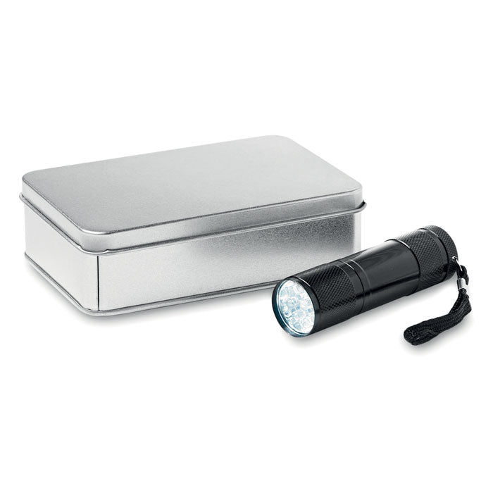 LED PLUS - LED torch in tin box