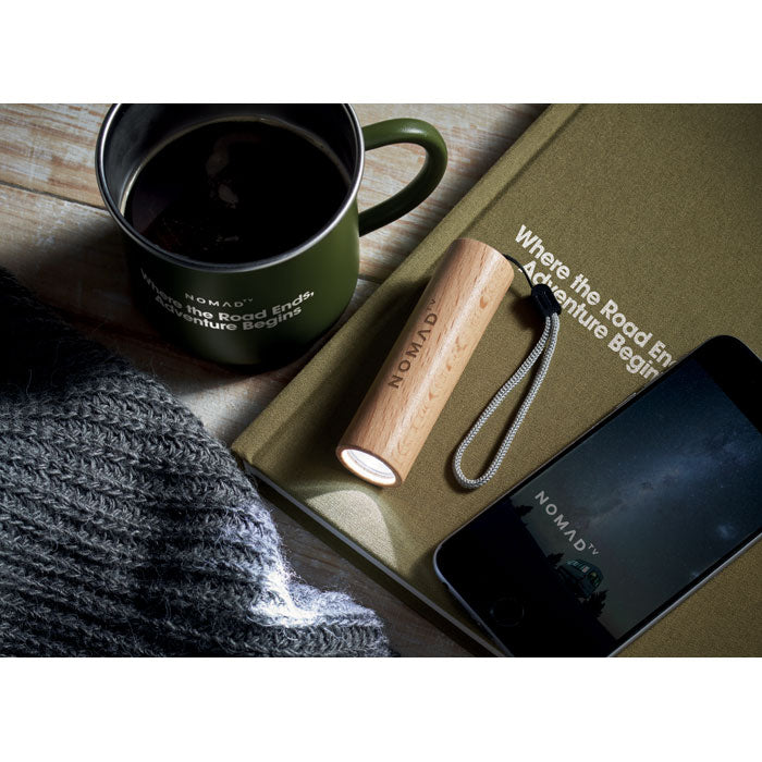 LITE - Beech wood rechargeable flashlight