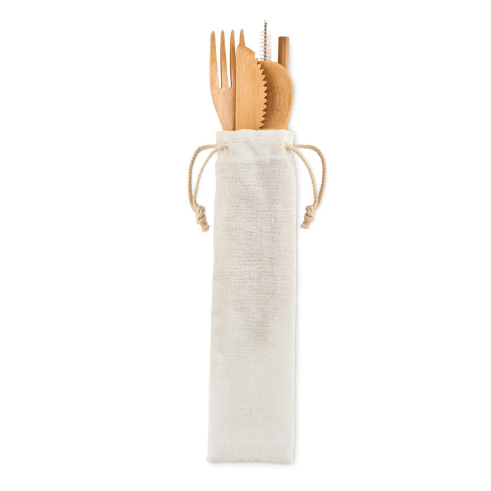 SETSTRAW - Bamboo cutlery with straw