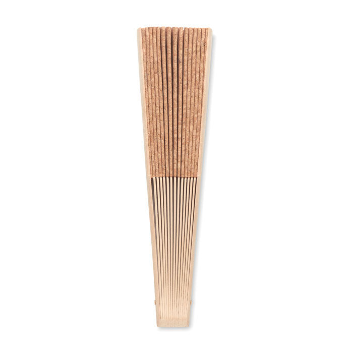 FANNY CORK - Wood hand fan with cork fabric