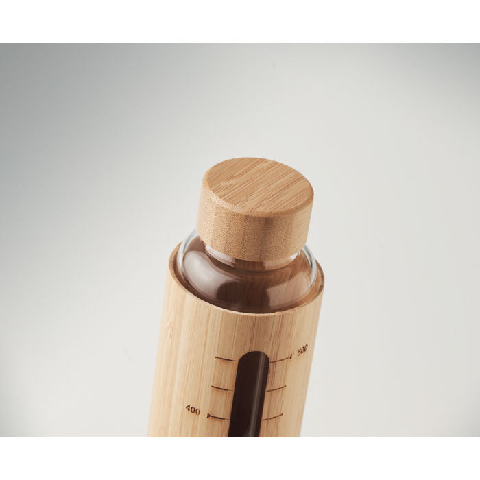 SHAUMAR - Glass bottle bamboo lid 600ml
